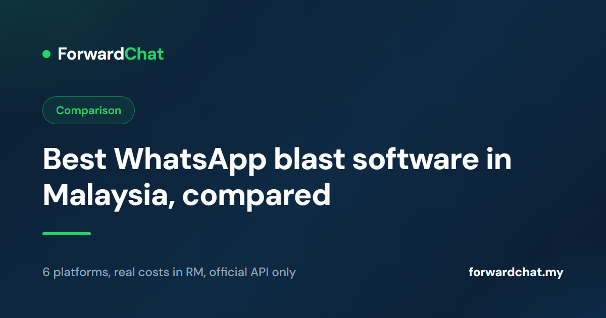 Comparing WhatsApp blast software options for Malaysian businesses in 2026